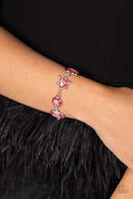 Load image into Gallery viewer, Fleek and Flecked Speckled Shimmer Necklace and Bracelet Set Red/Silver