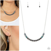 Load image into Gallery viewer, Throwing SHADES Necklace Blue Multi or Pink Multi