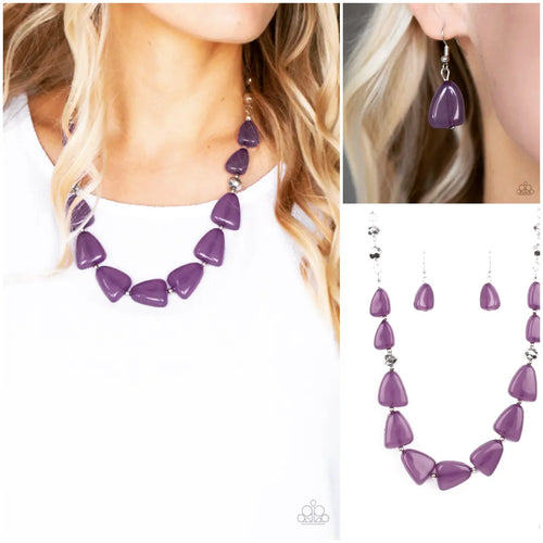 Tenaciously Tangy Necklace Purple