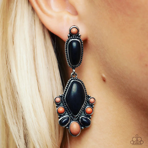 Terrestrial Talisman Earrings Brown/Black/Multi
