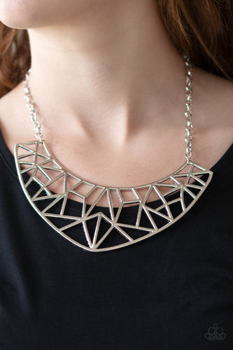 Strike While HAUTE Necklace Silver