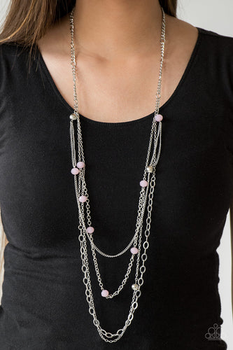 Glamour Grotto Necklace Pink/Silver
