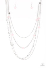 Load image into Gallery viewer, Glamour Grotto Necklace Pink/Silver