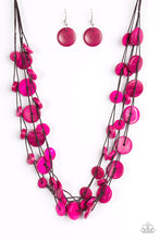 Load image into Gallery viewer, Bermuda Beach Lite-Wooden Necklace Pink