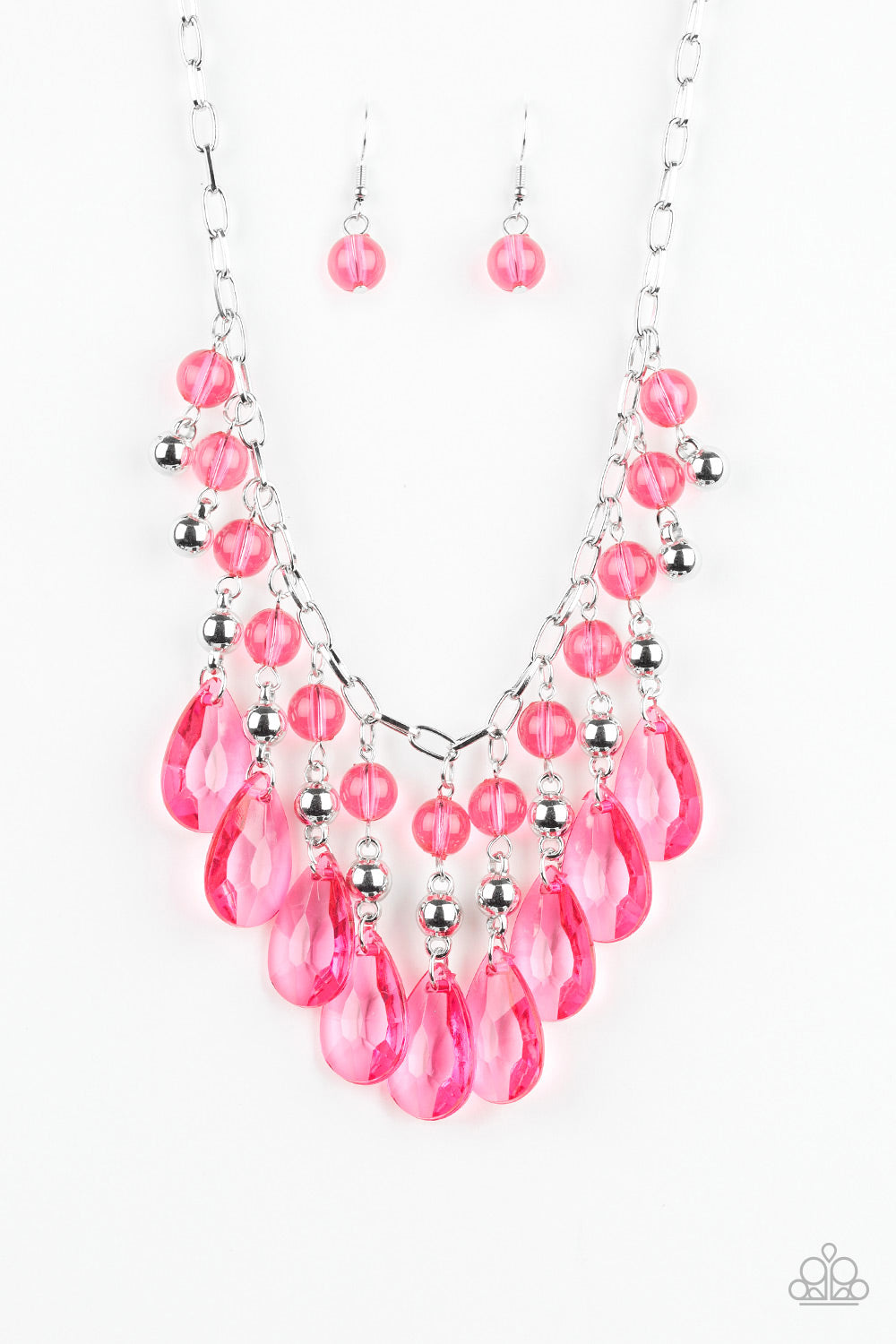 Beauty School Drop Out Necklace Pink