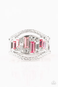 Treasure Chest Ring Pink/Silver