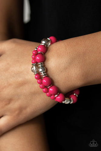 Colorful Collision Bracelet Pink