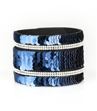 Load image into Gallery viewer, MERMAID Service Blue/Silver (1 bracelet 2 styles)