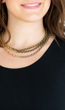 Load image into Gallery viewer, Metro Madness Necklace Brass/Gold