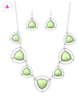 Load image into Gallery viewer, Make A Point Necklace Green