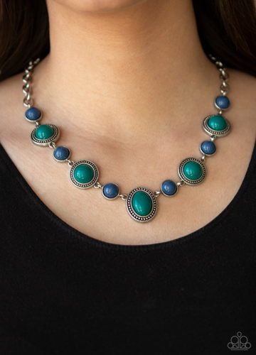 Voyager Vibes Necklace Multi Green/Blue