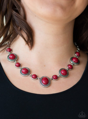 Voyager Vibes Necklace Red