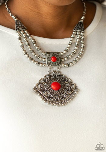 Santa Fe Solstice Necklace Red
