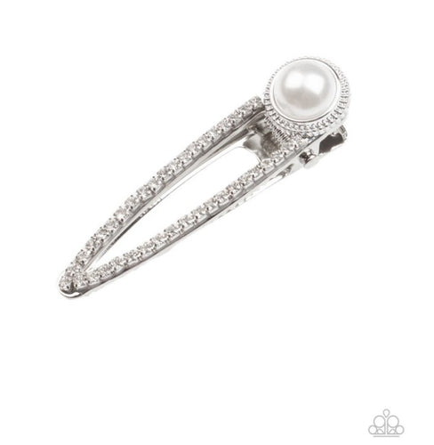 Expert In Elegance Hair Clip White