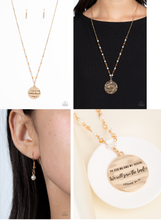 Load image into Gallery viewer, Serving the Lord Necklace Gold